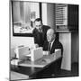 Realtor Herbert Greenwald with Architect Mies Van Der Rohe-null-Mounted Premium Photographic Print