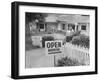 Realtor Pat Devault Showing a House to Her Clients-J^ R^ Eyerman-Framed Photographic Print