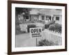Realtor Pat Devault Showing a House to Her Clients-J^ R^ Eyerman-Framed Photographic Print