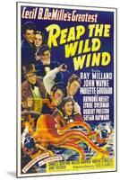 Reap the Wild Wind, Ray Milland, Paulette Goddard, 1942-null-Mounted Art Print