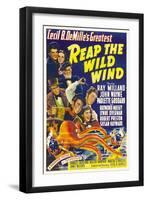 Reap the Wild Wind, Ray Milland, Paulette Goddard, 1942-null-Framed Art Print