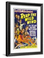 Reap the Wild Wind, Ray Milland, Paulette Goddard, 1942-null-Framed Art Print