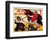 Reap Timely!, 1920-Viktor Nikolaevich Deni-Framed Giclee Print