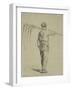 Reaper Carrying a Scythe on His Shoulder, Back View-Pierre Edmond Alexandre Hedouin-Framed Giclee Print