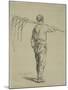 Reaper Carrying a Scythe on His Shoulder, Back View-Pierre Edmond Alexandre Hedouin-Mounted Giclee Print