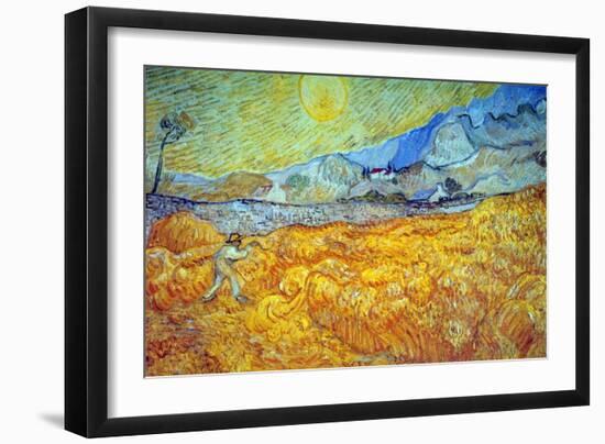 Reaper-Vincent van Gogh-Framed Art Print