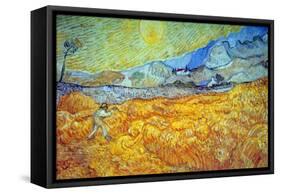 Reaper-Vincent van Gogh-Framed Stretched Canvas