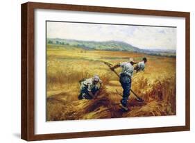 Reapers, 1910-Leon-Augustin Lhermitte-Framed Giclee Print