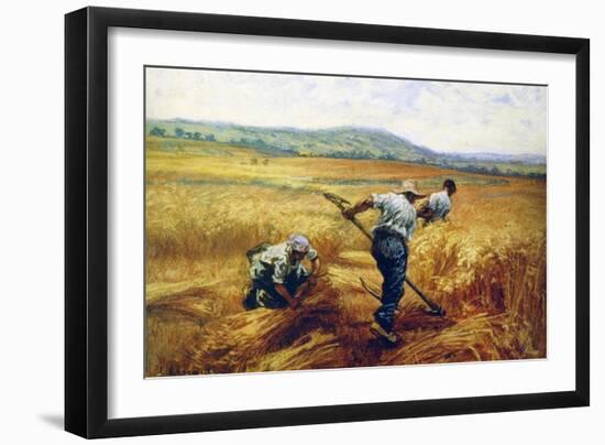 Reapers, 1910-Leon-Augustin Lhermitte-Framed Giclee Print