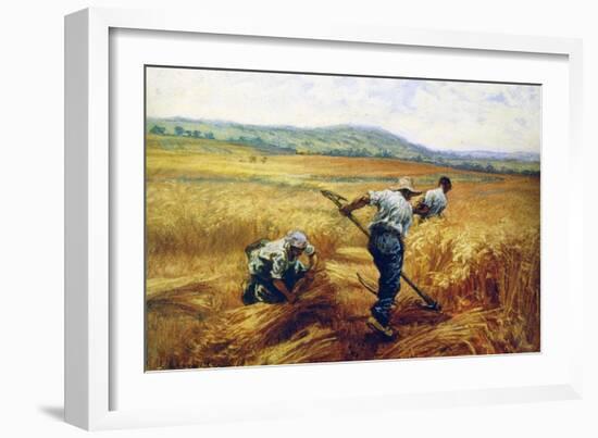 Reapers, 1910-Leon-Augustin Lhermitte-Framed Giclee Print