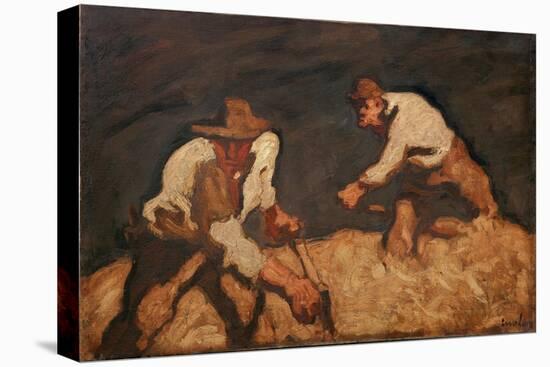 Reapers in a Gathering Storm, 1912-Albin Egger-lienz-Stretched Canvas