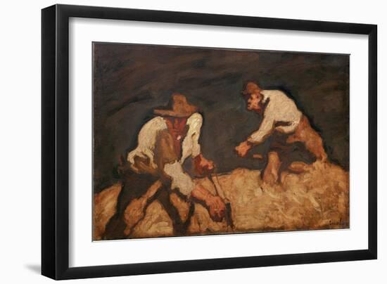 Reapers in a Gathering Storm, 1912-Albin Egger-lienz-Framed Giclee Print