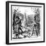 Reaping and Socking-Up Corn to Dry, Lake Drie, Canada, 1880-null-Framed Giclee Print