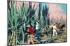 Reaping Sugar Canes in the West Indies-Frank Newbould-Mounted Giclee Print