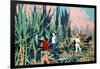 Reaping Sugar Canes in the West Indies-Frank Newbould-Framed Giclee Print