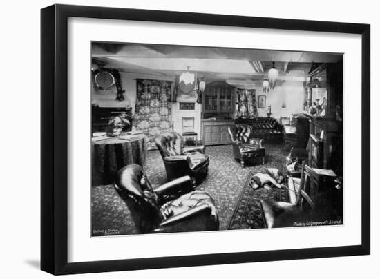 Rear-Admiral Arthur Alington's Cabin on Board His Flagship, HMS Magnificent, 1896-W Gregory-Framed Giclee Print