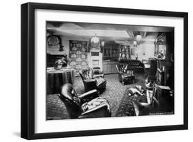 Rear-Admiral Arthur Alington's Cabin on Board His Flagship, HMS Magnificent, 1896-W Gregory-Framed Giclee Print