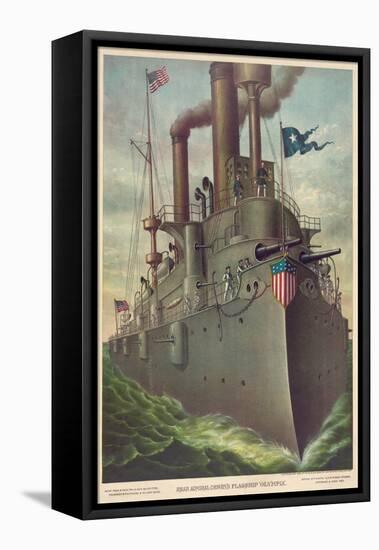 Rear Admiral Dewey's Flagship "Olympia"-null-Framed Stretched Canvas