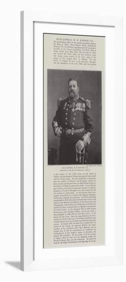 Rear-Admiral H M Rawson, Cb, Commander of the Punitive Expedition to Benin-null-Framed Giclee Print