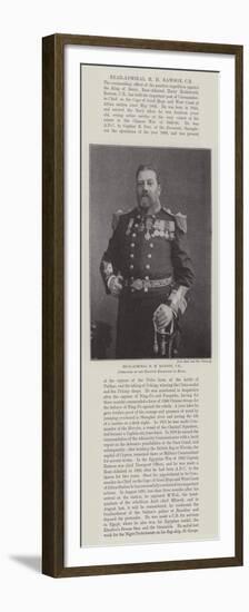 Rear-Admiral H M Rawson, Cb, Commander of the Punitive Expedition to Benin-null-Framed Premium Giclee Print