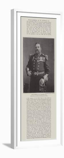 Rear-Admiral H M Rawson, Cb, Commander of the Punitive Expedition to Benin-null-Framed Premium Giclee Print