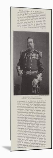 Rear-Admiral H M Rawson, Cb, Commander of the Punitive Expedition to Benin-null-Mounted Premium Giclee Print