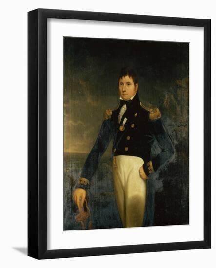 Rear-Admiral Sir Eliab Harvey (1758-1830), Late 18Th to Early 19Th Century (Oil on Canvas)-Lemuel Francis Abbott-Framed Premium Giclee Print