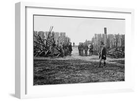 Rear Entrance of Fort Corcoran Atop Arlington Heights, Virginia, Winter C.1862-William Morris Smith-Framed Photographic Print