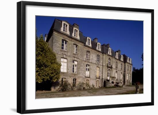 Rear Facade of Chateau De Tregranteur, Guegon, Brittany, France, 18th-19th Century-null-Framed Giclee Print