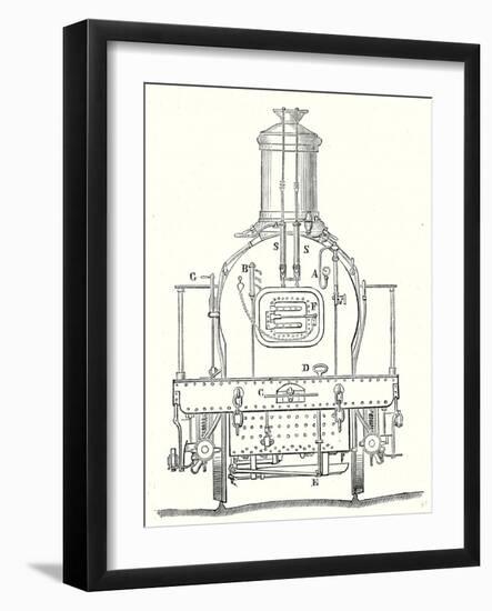 Rear of a Locomotive-null-Framed Giclee Print