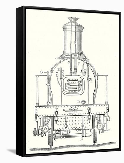 Rear of a Locomotive-null-Framed Stretched Canvas