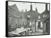 Rear of Houses Prior to Slum Clearance, Princess Road, Lambeth, London, 1914-null-Framed Stretched Canvas