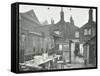 Rear of Houses Prior to Slum Clearance, Princess Road, Lambeth, London, 1914-null-Framed Stretched Canvas