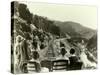 Rear View From Train, Circa 1929-Asahel Curtis-Stretched Canvas