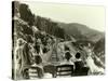 Rear View From Train, Circa 1929-Asahel Curtis-Stretched Canvas