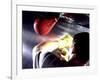 Rear View of a Boxer Punching a Punching Bag-null-Framed Photographic Print