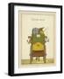 Rear View of a Carriage with Two Children Waving from the Windows-Thomas Crane-Framed Giclee Print