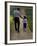 Rear View of a Man Walking with His Son at a Playing Field-null-Framed Photographic Print