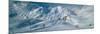 Rear View of a Person Skiing in Snow, St. Christoph, Austria-null-Mounted Photographic Print