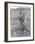 Rear View of a Skeleton Showing the Sinews of the Neck, Late 15th or Early 16th Century-Leonardo da Vinci-Framed Giclee Print