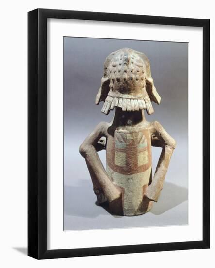 Rear View of a Statue of Macuilxochitl-null-Framed Giclee Print