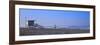 Rear View of a Surfer on the Beach, Santa Monica, Los Angeles County, California, USA-null-Framed Photographic Print