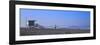 Rear View of a Surfer on the Beach, Santa Monica, Los Angeles County, California, USA-null-Framed Photographic Print