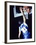 Rear View of a Teenage Boy Playing Basketball-null-Framed Photographic Print