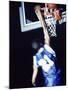 Rear View of a Teenage Boy Playing Basketball-null-Mounted Photographic Print