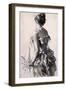Rear View of a Woman; Ruckenansicht Einer Dame, 1888-Adolph Friedrich Erdmann von Menzel-Framed Giclee Print