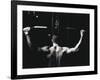 Rear View of a Young Man Exercise on a Lateral Pull-Down Weight Machine-null-Framed Photographic Print