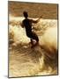 Rear View of a Young Man Wakeboarding-null-Mounted Photographic Print