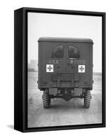 Rear View of Ambulance-George Strock-Framed Stretched Canvas