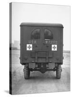 Rear View of Ambulance-George Strock-Stretched Canvas